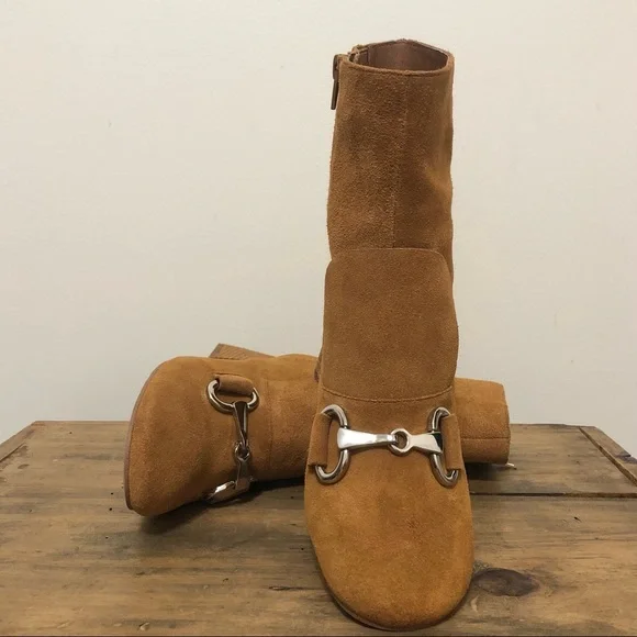 Jeffery Campbell Brown Chunky Block Heel Booties - Picture 2 of 12